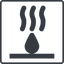 Thin, line, solid, square, hot, caution, liquid, hot-liquid, caution-hot-liquid, caution-hot-liquid-solid icon