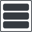 Thin, line, up, square, menu, collapse, bar, expand, list, collapse-menu-solid, burger, hamburger icon