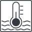 Thin, line, square, temperature, thermometer, heat, hot, liquid, hot-liquid, hot-liquid-thin icon