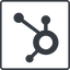 Thin, line, square, social, network, crm, marketing, hubspot icon