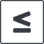 Thin, line, square, symbol, less, math, mathematics, greater, than, greater-than, less-than, greater-than-equal, less-than-equal, comparison, inequality, mathematical, smaller, bigger, less-than-equal-solid, equal, maths icon