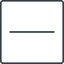 Thin, line, up, square, minus, remove, sub, substract, collapse, minus-thin, -, less icon