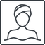 Thin, line, square, spa, massage, bath, swimming, pool, zen, hot-tub, jacuzzi, spa-thin icon