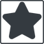 Thin, line, up, solid, square, star, rate, rating, star-solid, favorite icon