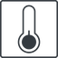 Thin, line, square, temperature, low, freeze, thermometer, cold, temperature-low-thin, temperature-low icon