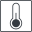 Thin, line, square, temperature, thermometer, cold, heat, temperature-thin icon