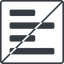 Thin, line, down, left, solid, square, horizontal, mirror, prohibited, text, align, left-align, alignment, editor, align-left, align-left-alt, left-align-alt, left-align-alt-solid icon
