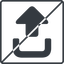 Thin, line, left, solid, square, sign, log, out, logout, log-out, upload, exit, prohibited, signout, sign-out-solid, disconnect icon