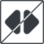 Thin, line, right, square, prohibited, order, sort-solid, sort icon