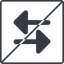 Thin, line, up, square, horizontal, mirror, arrow, prohibited, update, change, switch, select, revert, double, double-arrow, change-solid icon