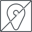 Thin, line, square, horizontal, mirror, prohibited, map, marker, location, gps, map-marker, map-marker-thin icon