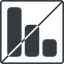 Thin, line, square, horizontal, mirror, prohibited, statistics, antenna, mobile, signal, bars, level, strength, signal-solid, wifi icon