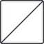 Thin, line, square, horizontal, mirror, prohibited icon