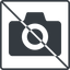 Thin, line, square, prohibited, camera, photo, picture, camera-solid icon