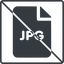Thin, line, square, image, prohibited, file, photo, picture, jpg, file-jpg, file-jpg-solid, photography, graphic, bitmap icon