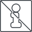 Thin, line, square, prohibited, info, tag, information, faq, info-thin icon
