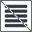 Thin, line, solid, square, prohibited, menu, burger, text, align, alignment, editor, justify, justify-align, align-justify, justify-align-solid icon
