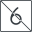 Thin, line, square, prohibited, number, font, digit, 6, six, six-thin, 9, nine icon