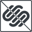 Thin, line, square, logo, brand, prohibited, website, blog, cms, internet, squarespace icon