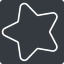 Thin, left, solid, square, star, rate, rating, star-thin, favorite icon