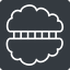 Thin, right, solid, square, medical, human, idea, brain, intelligence, corpus, callosum, corpus-callosum, corpus-callosum-thin, synapse, neuron, memory icon