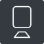 Thin, right, solid, square, youtube, video, camera, film, movie, videocamera, videocamera-thin icon