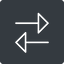 Thin, up, solid, square, arrow, update, change, switch, select, revert, double, double-arrow, change-thin icon