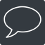 Thin, solid, square, message, chat, comment, speech, dialogue, comment-thin, blablabla, bubble, blabla icon