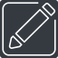 Thin, solid, square, pen, pencil, edit, edition, edit-thin icon