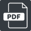 Thin, solid, square, file, pdf, file-pdf, file-pdf-thin, document icon