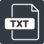 Thin, solid, square, file, text, editor, txt, file-text, gedit, nano, vim, notepad, file-txt-thin icon