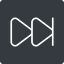 Thin, up, solid, square, video, play, forward, backward, mp3, player, fast, pause, forward-fast-thin icon