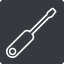 Thin, up, solid, square, tool, mechanics, mechanical, repair, screwdriver, screw, screwdriver-thin icon