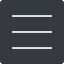 Thin, up, solid, square, three, menu, collapse, bars, bar, expand, list, three-bars-thin, burger, hamburger icon
