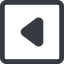 Line, down, wide, square, arrow, video, play, mp3, player, pause, play-solid icon