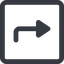 Line, down, wide, square, sign, confirm, arrow, key, submit, send, return, enter, return-sign, return-sign-wide icon