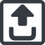Line, left, wide, solid, square, sign, log, out, logout, log-out, upload, exit, signout, sign-out-solid, disconnect icon