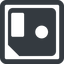 Line, right, wide, square, horizontal, mirror, floppy, disk, backup, hard-floppy, save, saved, saving icon