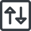 Line, right, wide, square, arrow, update, change, switch, select, revert, double, double-arrow, change-wide icon