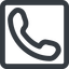 Line, right, wide, square, phone, call, dial, number, phone-wide, telephone icon