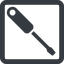 Line, right, wide, square, tool, mechanics, mechanical, repair, screwdriver, screw, screwdriver-alt-solid icon