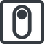 Line, right, wide, square, setting, apple, on, off, ios, switch, button, radio, switch-wide icon
