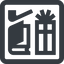 Line, wide, square, book, store, dot, gift, present, pictogram, dot-50, shops, smoking, pipe, smoking-pipe, dot-shops icon