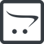 Line, wide, square, online, shopping, cart, website, store, ecommerce, open, shipping, product, opencart icon