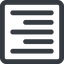 Line, right, wide, solid, square, text, align, alignment, editor, right-align, align-right, right-align-wide icon