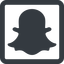 Line, wide, solid, square, logo, brand, social, network, chat, snapshat-solid, snapchat, snap icon