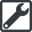 Line, up, wide, square, spanner, wrench, tool, mechanics, mechanical, repair, spanner-solid icon