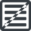 Line, down, wide, solid, square, horizontal, mirror, prohibited, text, align, alignment, editor, justify, justify-align, align-justify, align-justify-alt, justify-align-alt, justify-align-alt-solid icon
