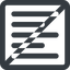 Line, down, left, wide, solid, square, horizontal, mirror, prohibited, text, align, left-align, alignment, editor, left-align-wide, align-right icon