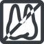 Line, down, wide, solid, square, horizontal, mirror, cog, prohibited, medical, health, care, medic, clinical, tooth, molar, dental, dentist, stomatology, teeth, tooth-wide icon